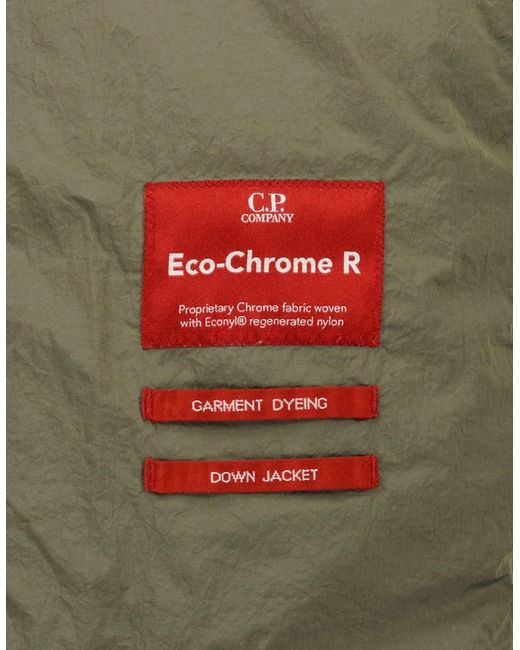 C P Company Green Eco-Chrome R Down Lens Jacket for men