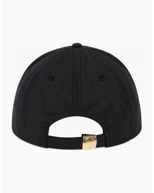 Sergio Tacchini Black Marz Classic 6 Panel Strapback Cap for men