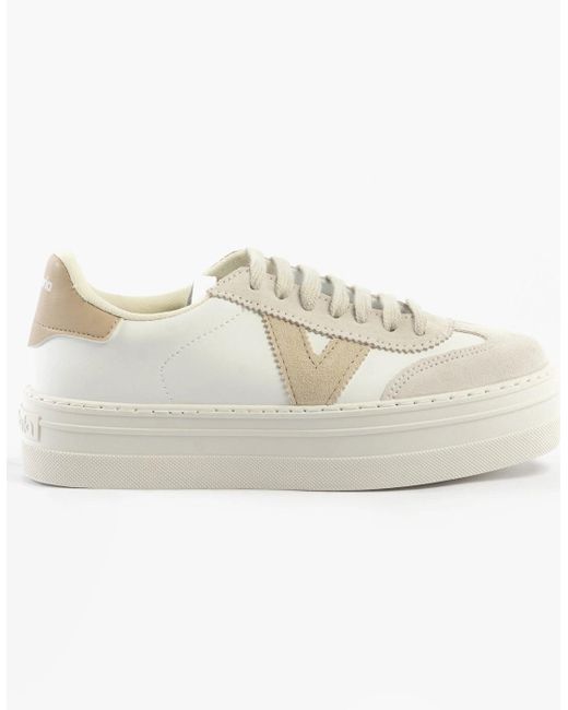 Victoria White Barcelona Trainers Hielo