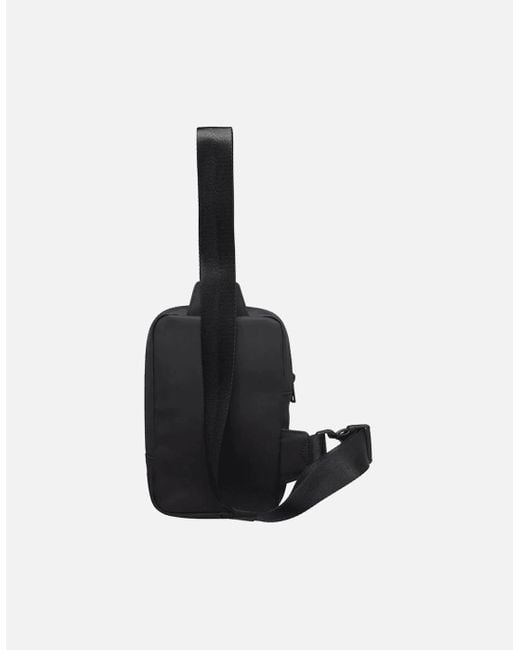 EA7 Black Eco Leather Sling Bag for men