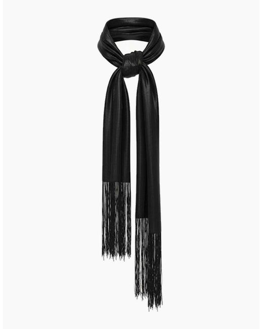 Nooki Design Black Brandy Skinny Scarf