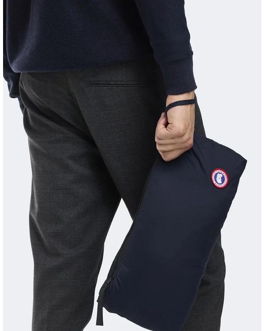Canada Goose Blue Lodge Hooded Jacket for men