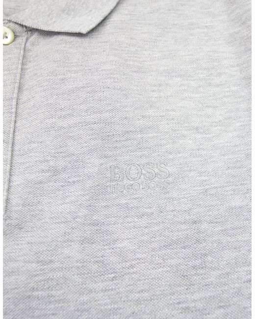 Boss Gray Pallas Polo S/S Light for men