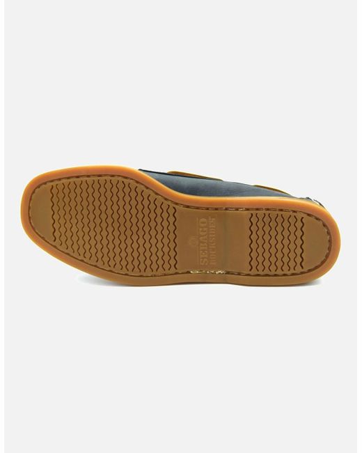 Sebago Blue Portland Crazy Horse 70015H0 Boat Shoe for men