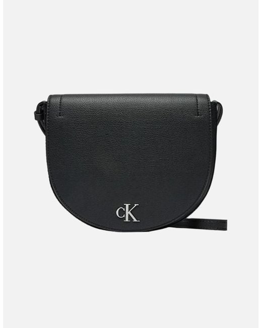 Calvin Klein Black Recycled Polyester Polyurethane Quilted Crossbody Bag