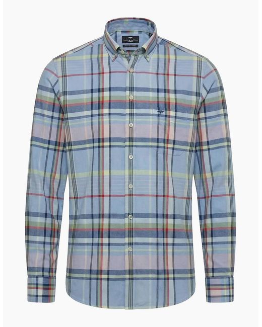 Fynch-Hatton Blue Fynch-Hatton Long Sleeved Shirt for men