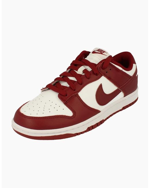 Nike Red Dunk Low Retro Trainers Dd1391 601 for men