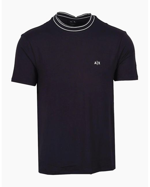 ARMANI EXCHANGE Blue T-Shirt Deep for men