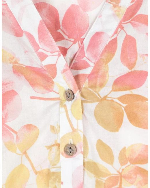 Mountain Warehouse Pink Ladies Petra Leaf Print 3/4 Sleeve Blouse