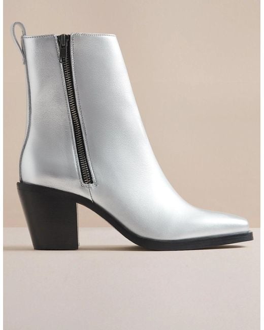 Hudson Rey Metallic Zip Boot