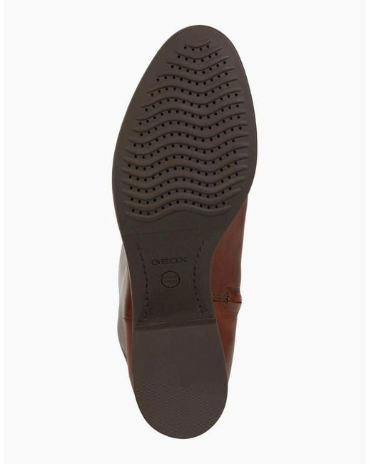 Geox Brown D Felicity Leather Boots