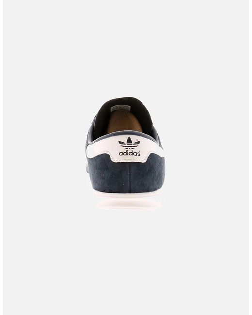 Adidas Originals Blue Trainers Hamburg Leather Lace Up Uk Size for men