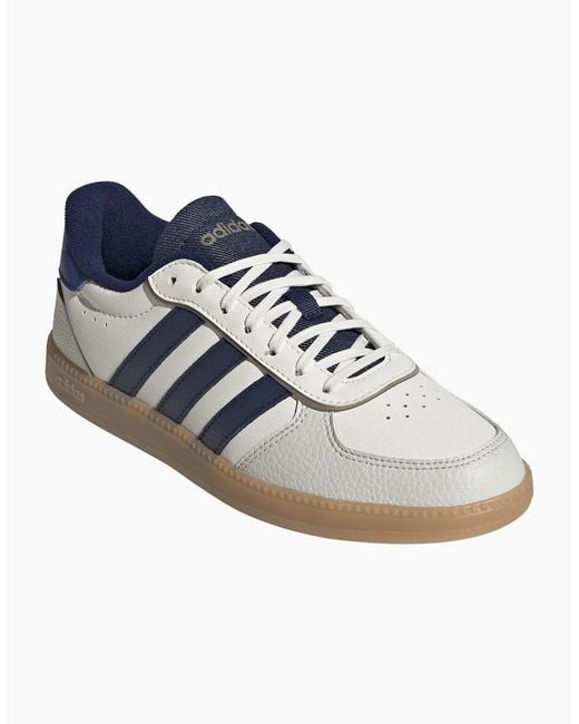 Adidas Blue Breaknet Low Top Lace-Up Sneakers