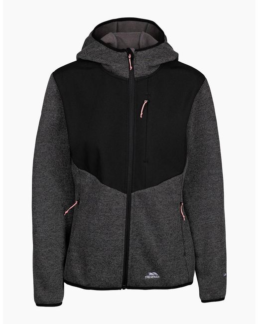 Trespass Black Ladies Tierra Fleece Jacket