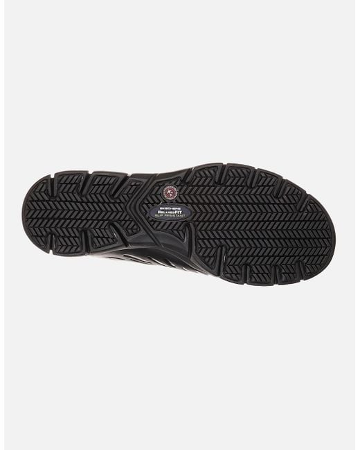 Skechers Black Occupational /Ladies Eldred Slip Resistant Lace Up Work Shoes