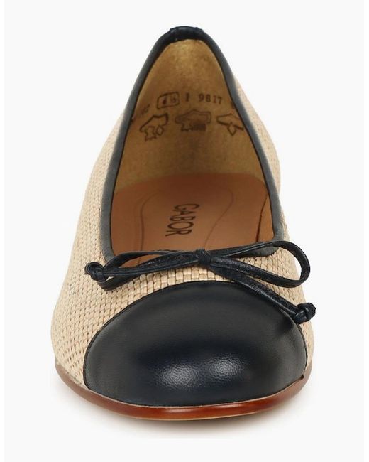 Gabor White Dulford Ballet Pumps