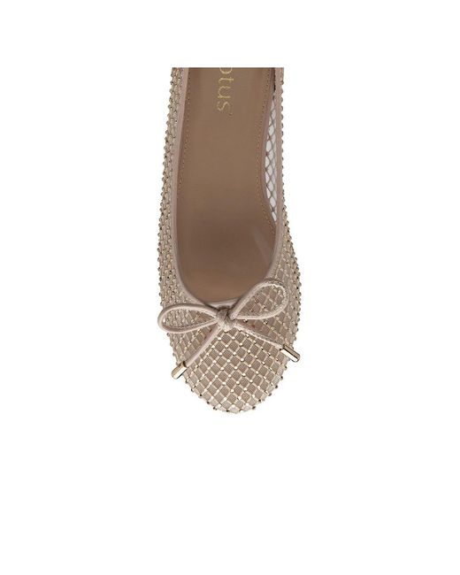 Lotus White Americas Ballet Pumps