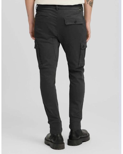 Replay Black Hyperflex Jaan Cargo Pant for men