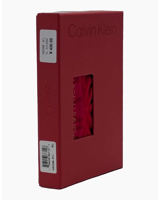 Calvin Klein Red Boxer Trunks Shorts 1X Pack Soft Ck Stretch Underwear Gift New for men