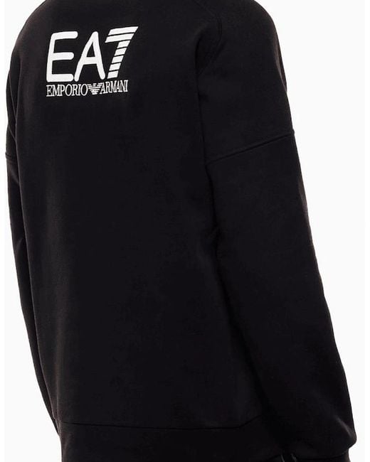 EA7 Black Emporio Armani Visibility Lightweight Sweatshirt for men