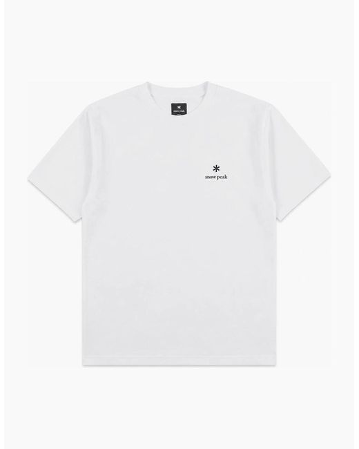 Snow Peak White Snow Peak Logo T-Shirt Off for men