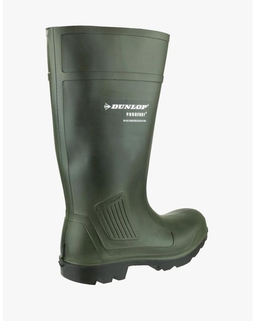 Dunlop Green Purofort Wellington Boots