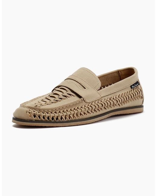Ben Sherman Natural Miami Stone Loafers for men