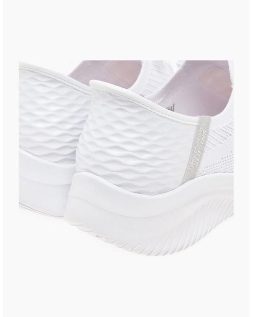 Skechers White Slip