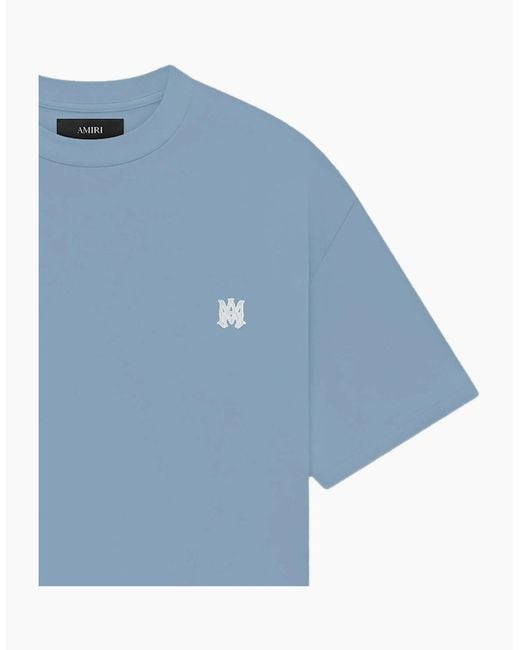 Amiri Blue 'Ma' Logo Skater T-Shirt for men
