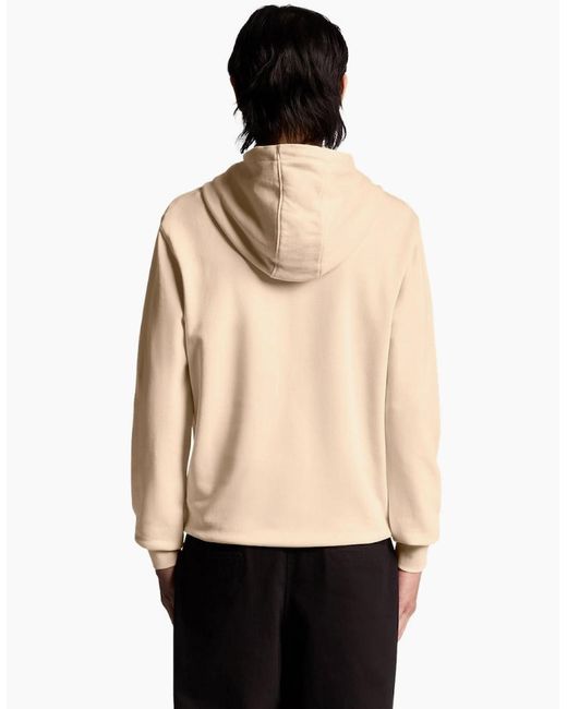 Lyle & Scott Natural Lyle & Scott Superfine Pullover Hoodie for men