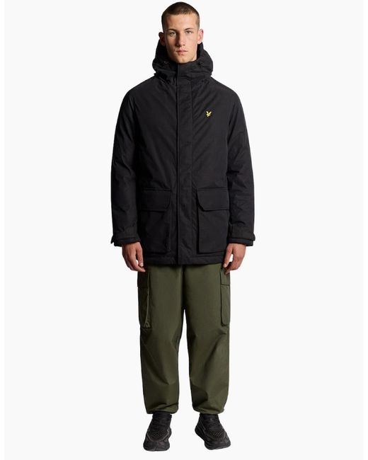 Lyle & Scott Gray Lyle & Scott Jet Membrane Parka for men