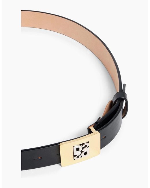 DSquared² Blue D2 Upside Down Plaque Belt for men