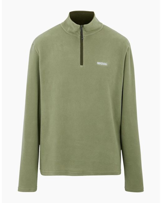Regatta Green Great Outdoors Thompson Half Zip Fleece Top for men