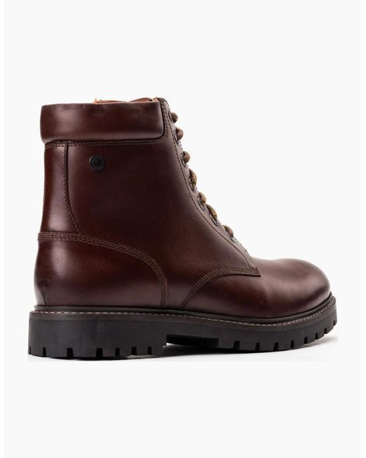 Base London Brown Nickel 7 Eyelet Boots for men