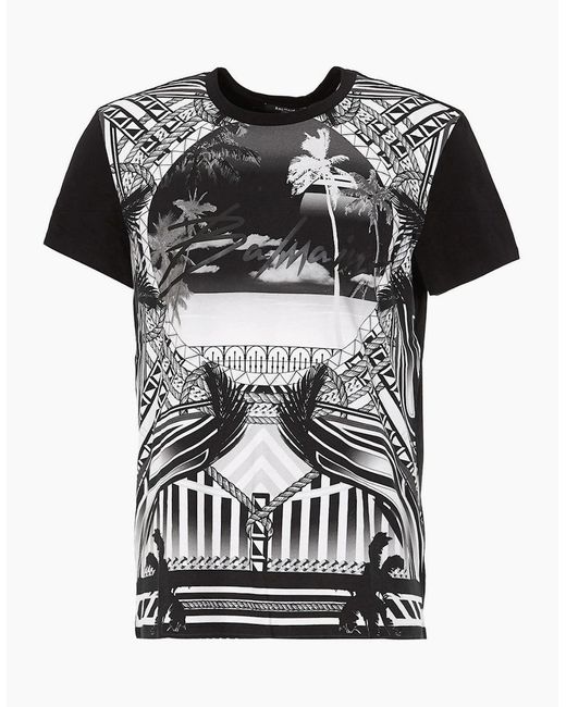 Balmain Black Resort Logo T-Shirt for men
