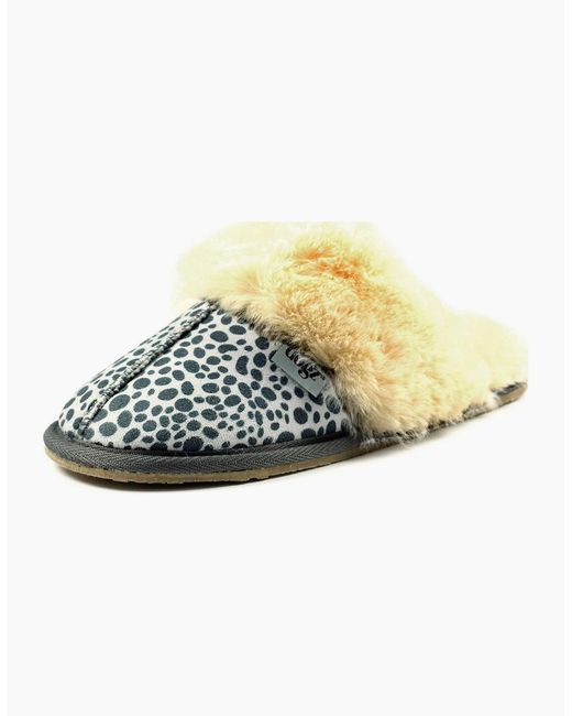 Lunar Metallic Dane Slippers