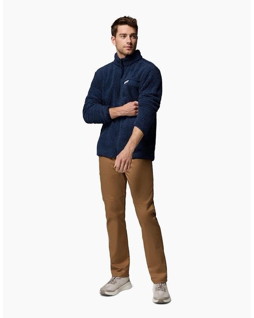 Columbia Blue Rugged Ridge High Pile Full Zip Fleece Jacket for men
