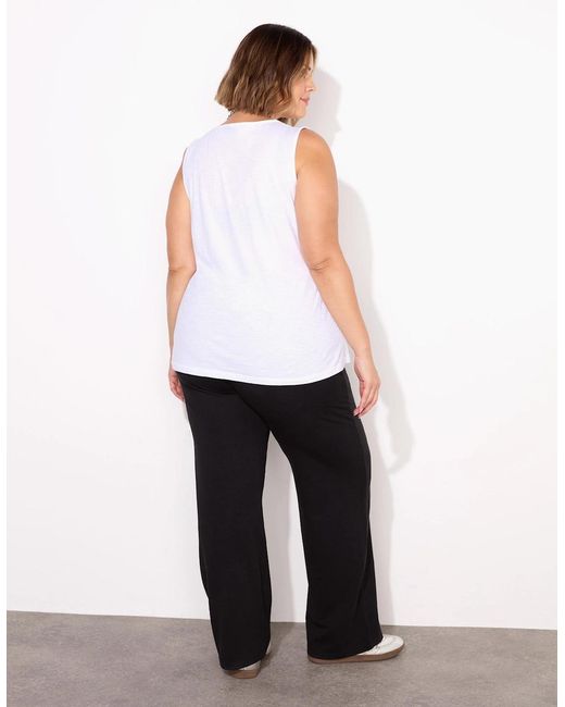 Live Unlimited London White Jersey Joggers