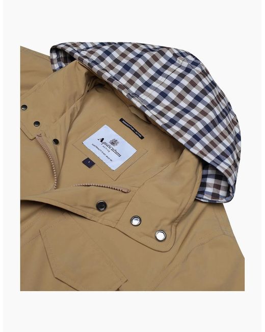 Aquascutum Natural Active Stretch M-65 Khaki Jacket for men