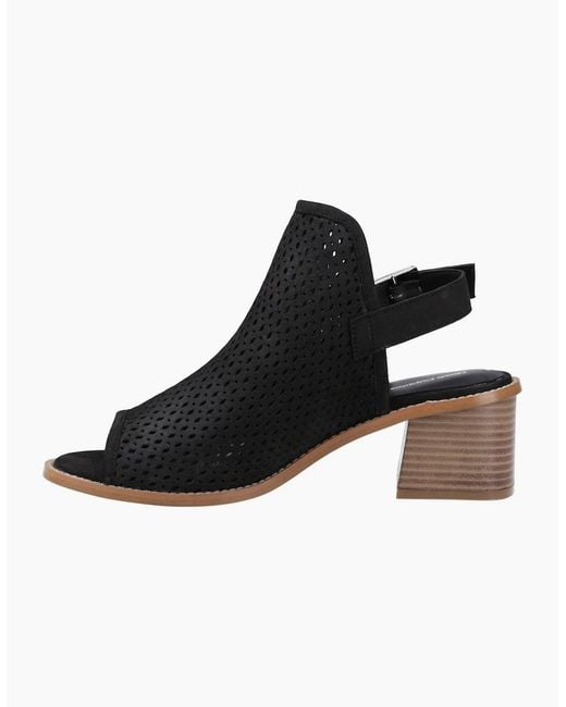 Hush Puppies Black Louise Heeled Sandals