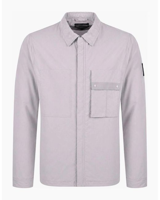 Marshall Artist Purple Woodvale Overshirt Light Rose for men