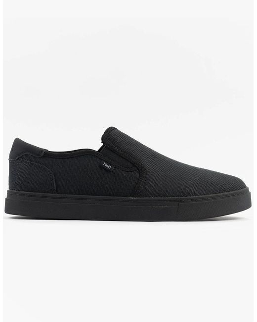 TOMS Black Baja 2.0 Casual Canvas Trainers for men
