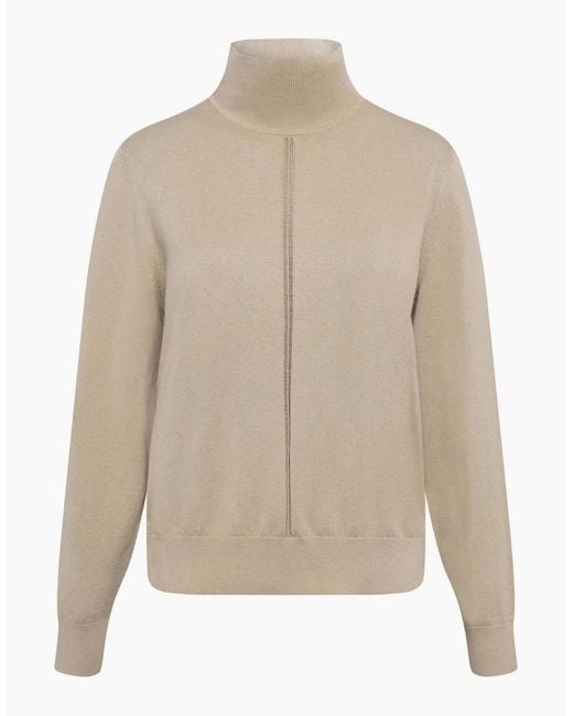 Boss Natural Turtleneck High Collar Long Sleeve Regular Fit Sweater