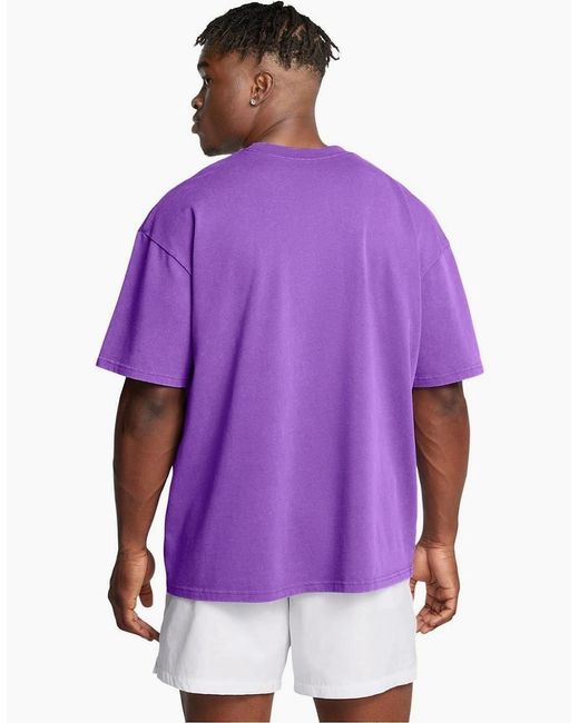 Under Armour Purple Regular Fit Short Sleeve T-Shirt for men