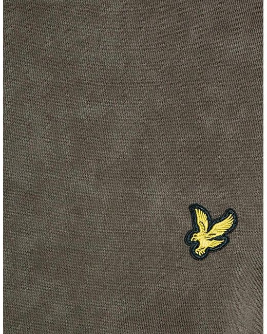 Lyle & Scott Green Lyle & Scott Heavy Laundered Crew Sweat