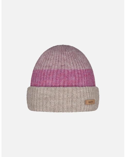 Barts Pink Suzam Soft Knitted Turn Up Beanie