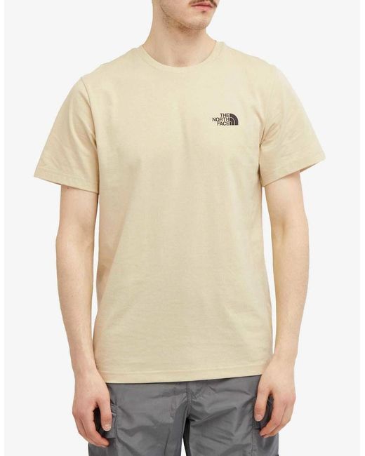 The North Face Natural Simple Dome T-Shirt Gravel for men