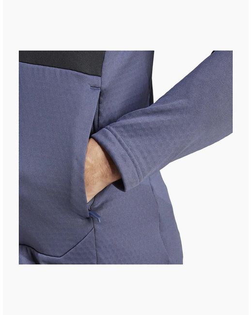 Adidas Blue Terrex Fleece Jacket for men