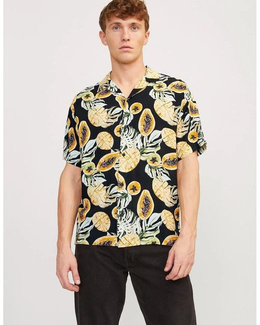 Jack & Jones Natural Tampa Regular Fit Short Sleeve Shirt for men