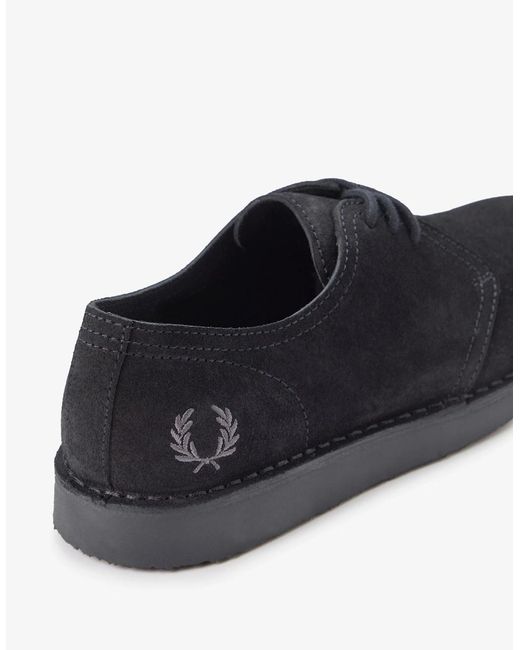Fred Perry Black B9350 Lindon Suede for men